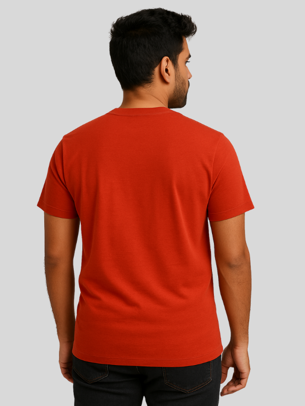 P2 - Red 100% Polyester Round Neck Tshirt - Image 3