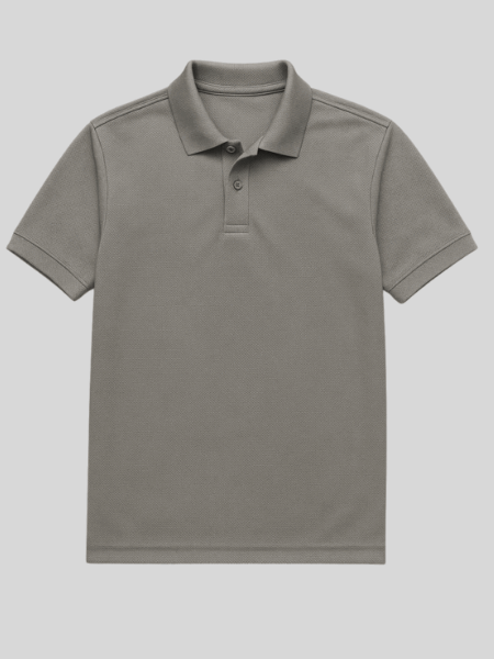 SA1 - Grey 100% Cotton Polo Tshirt