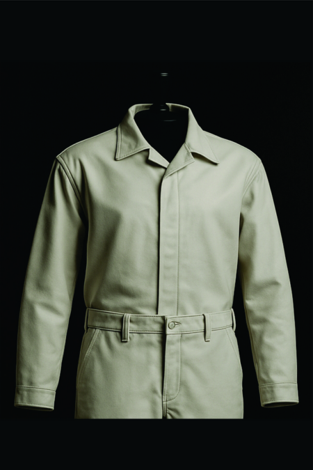 White Grain Leather Jacket & Pant (A-Model)
