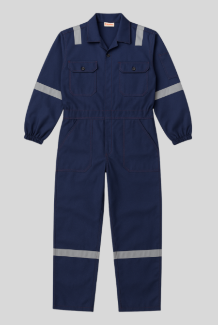 R015 - Navy Blue Boiler Suit Heavy Duty Cotton Workwear