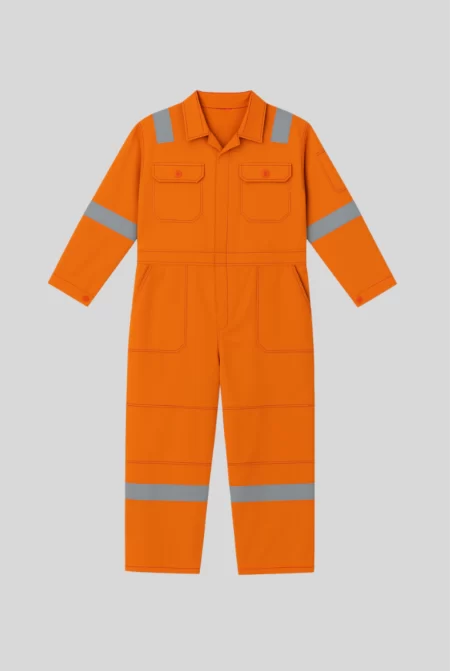 R018 - Orange Boiler Suit Heavy Duty Polyester Workwear