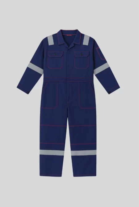 R020 - Navy Blue Boiler Suit Heavy Duty Cotton Workwear