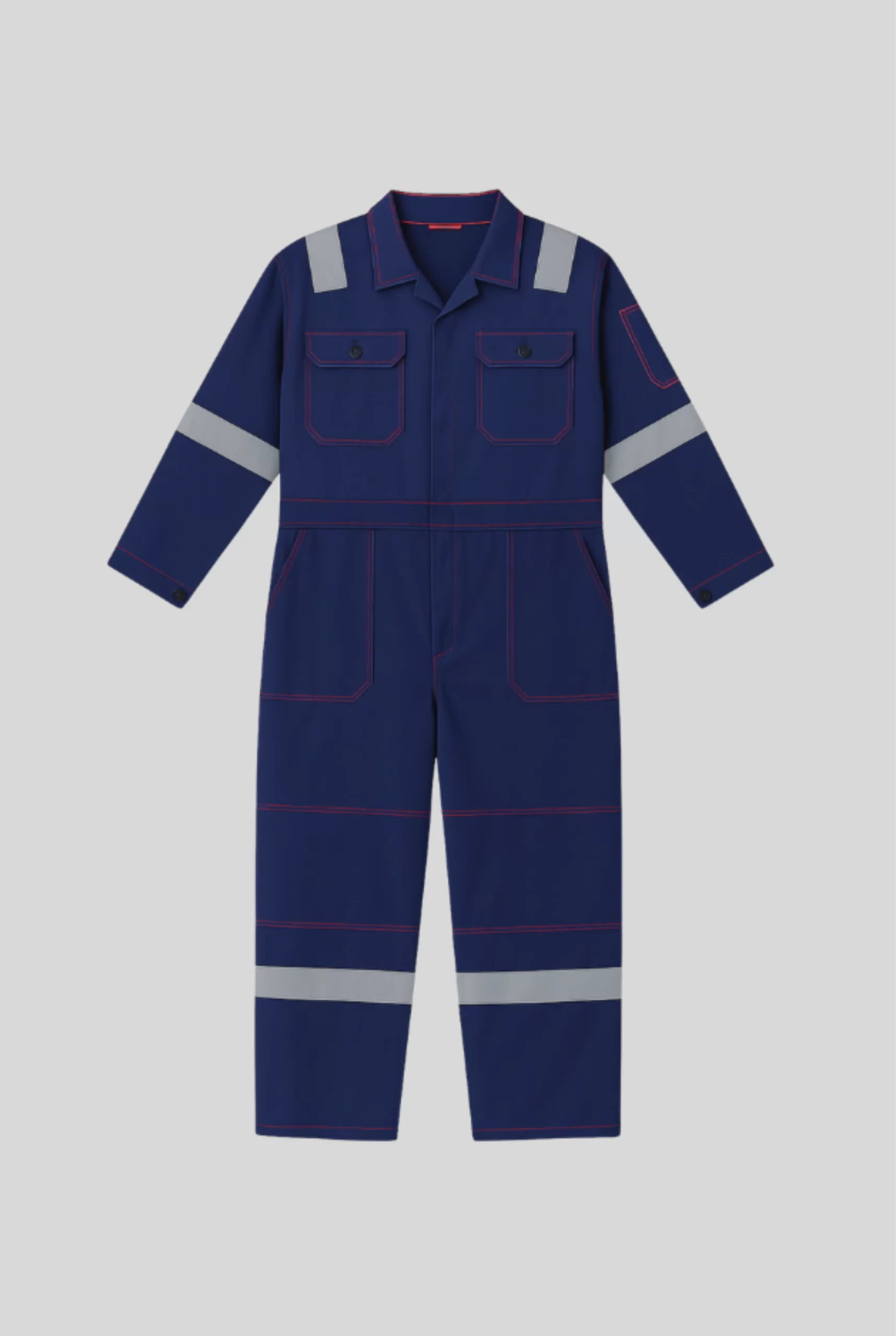 R020 - Navy Blue Boiler Suit Heavy Duty Cotton Workwear