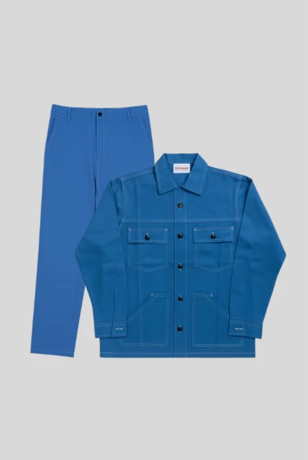 RS20 - Blue Cotton Jacket and Pant Set